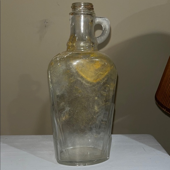 Vintage Clear Glass Jug with Handle - Picture 1 of 4